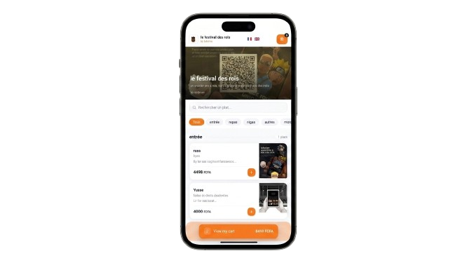 OpenFood — menu digital pour restaurants